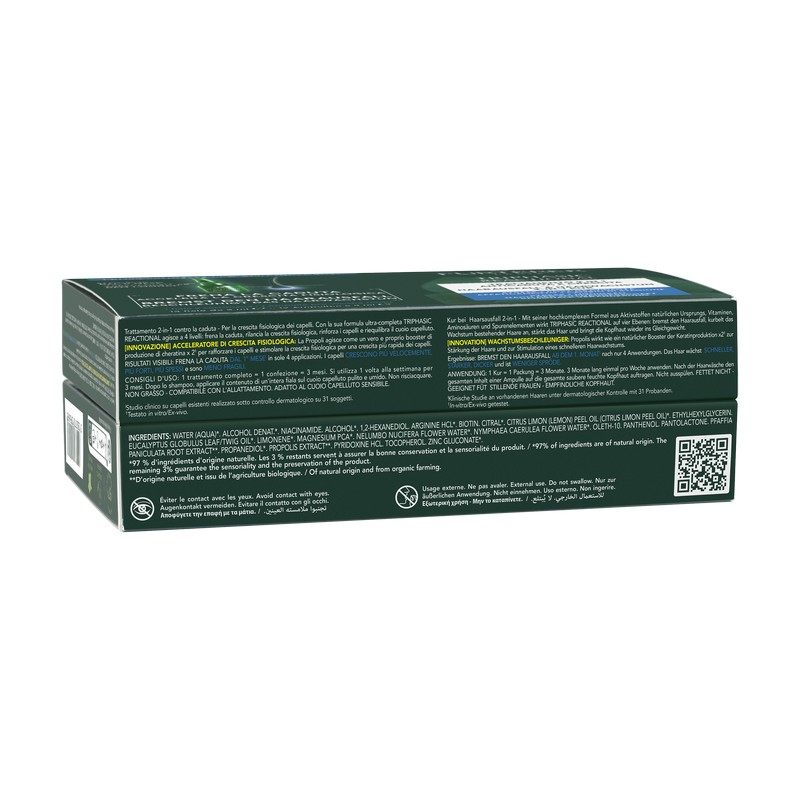 TRIPHASIC René Furterer Triphasic  Reactional Trattamento 2-in-1 anticaduta & crescita, caduta reazionale, 12 unitàCOFF12AMP