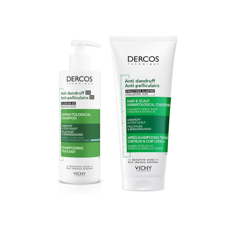 Vichy Dercos - Shampoo Anti-Forfora DS 400 ml + Balsamo Antiforfora 200 ml