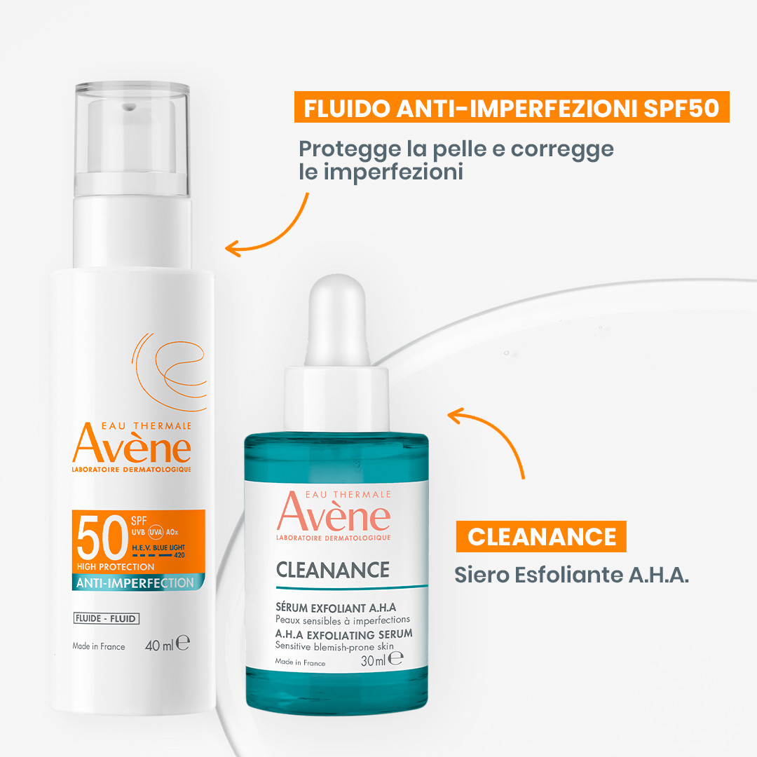 Eau Thermale Avène FLUIDO ANTI-IMPERFEZIONI Protezione alta SPF 50 40 ml