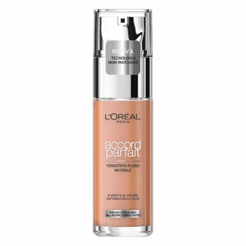 L'Oréal Paris MakeUp Fondotinta Accord Parfait, Effetto Naturale, Arricchito con Acido Ialuronico, 2.R/2.C/2.K Vanille Rose, 30ml