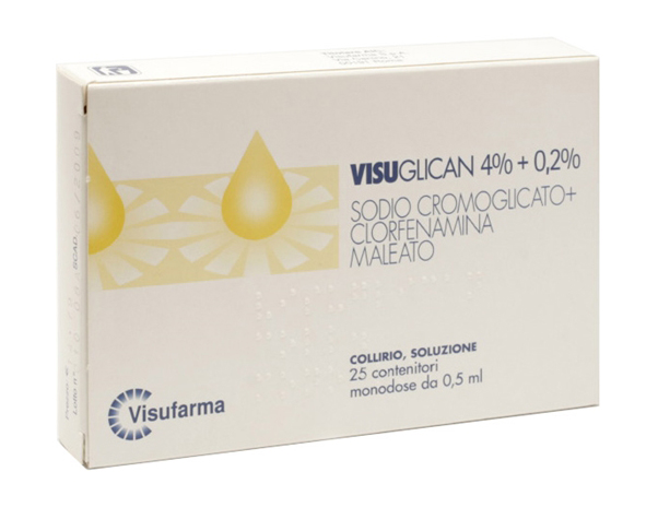 Visuglican Collirio 4% + 0,2% Sodio Cromoglicato 25 Dosi
