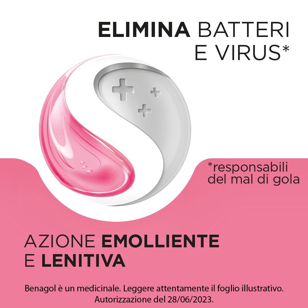 BENAGOL FRAGOLA S/Z 16 PAST. pastiglie mal di gola 