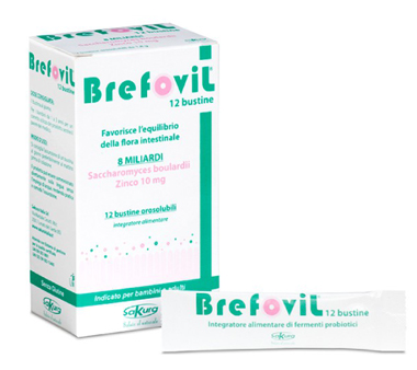 Brefovil Integratore Probiotico 12 Bustine Orosolubili