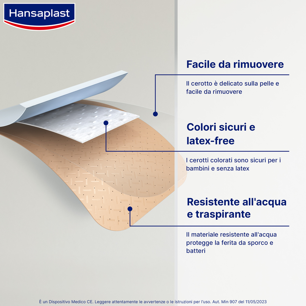 Hansaplast Cerotti Disney, Cerotti bambini impermeabili e delicati, 20 pezzi in 2 formati