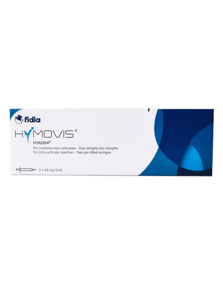 Hymovis - HYADD 4 - Siringhe pre-riempite per uso intra-articolare - 24 mg/3 ml - 2 pezzi - Confezione Italiana Originale