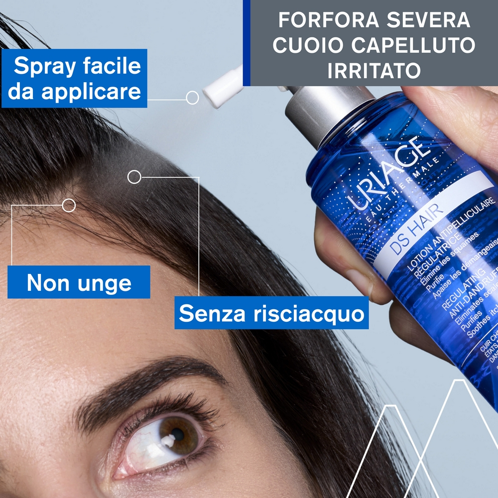 Uriage DS Lozione Spray Cuoio Capelluto Antiprurito e Anti-irritazione 100 ml