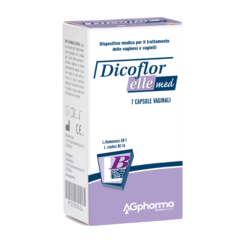 Dicoflor Elle Med Trattamento Vaginosi e Vaginiti 7 Capsule