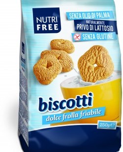 Nutri Free Biscotti Farina Di Mais E Crema Di Riso Senza Glutine 250 g