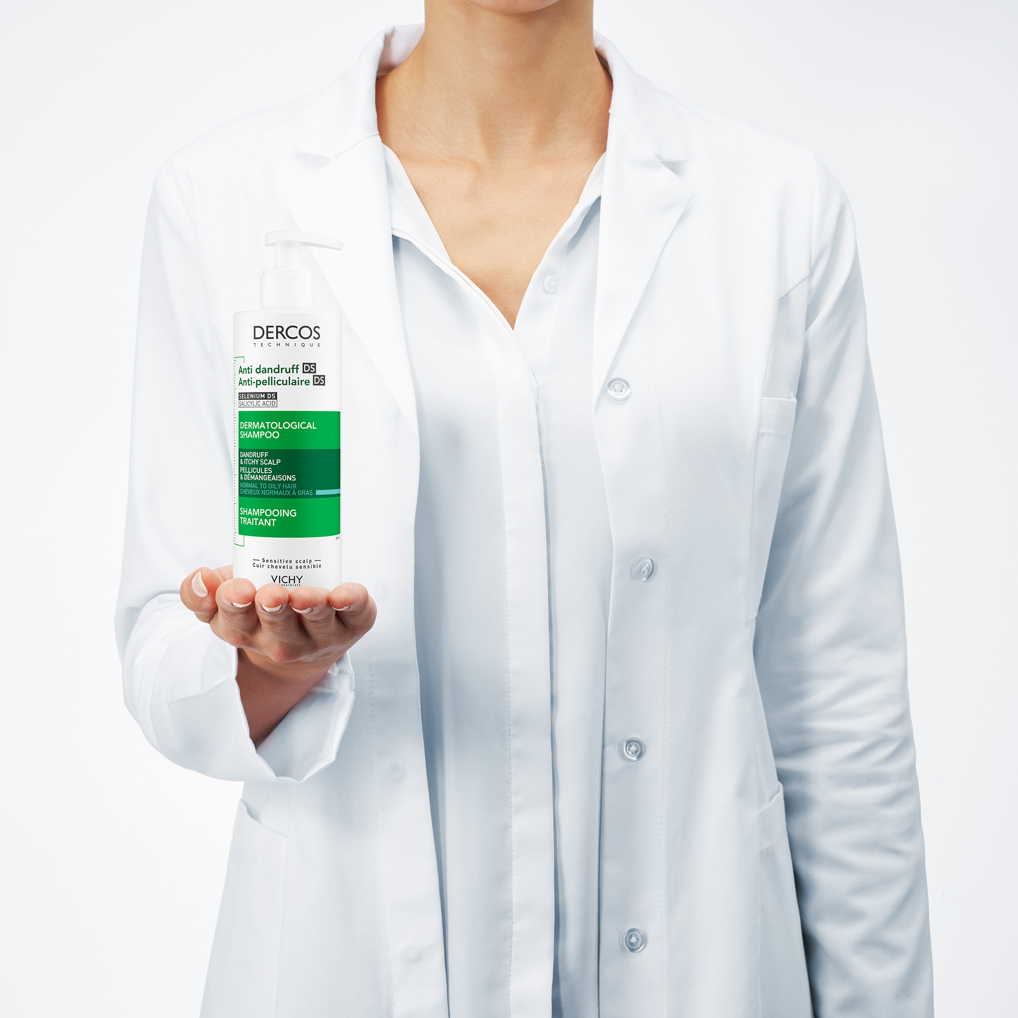 Vichy Dercos Shampoo trattante Anti-forfora DS per capelli da normali a grassi 400 ml