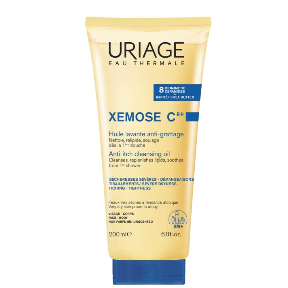 Uriage Xémose Olio Lavante Lenitivo Corpo Doccia e Bagno per pelle secca, a tendenza atopica 200 ml