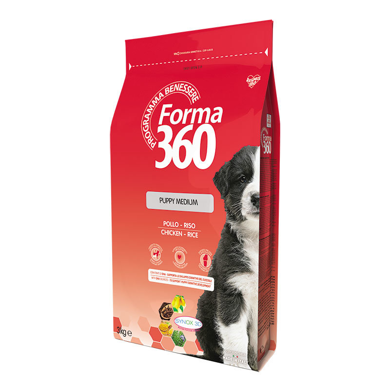 PET360 FORMA360 CANE MEDIUM PUPPY POLLO RISO 12KG