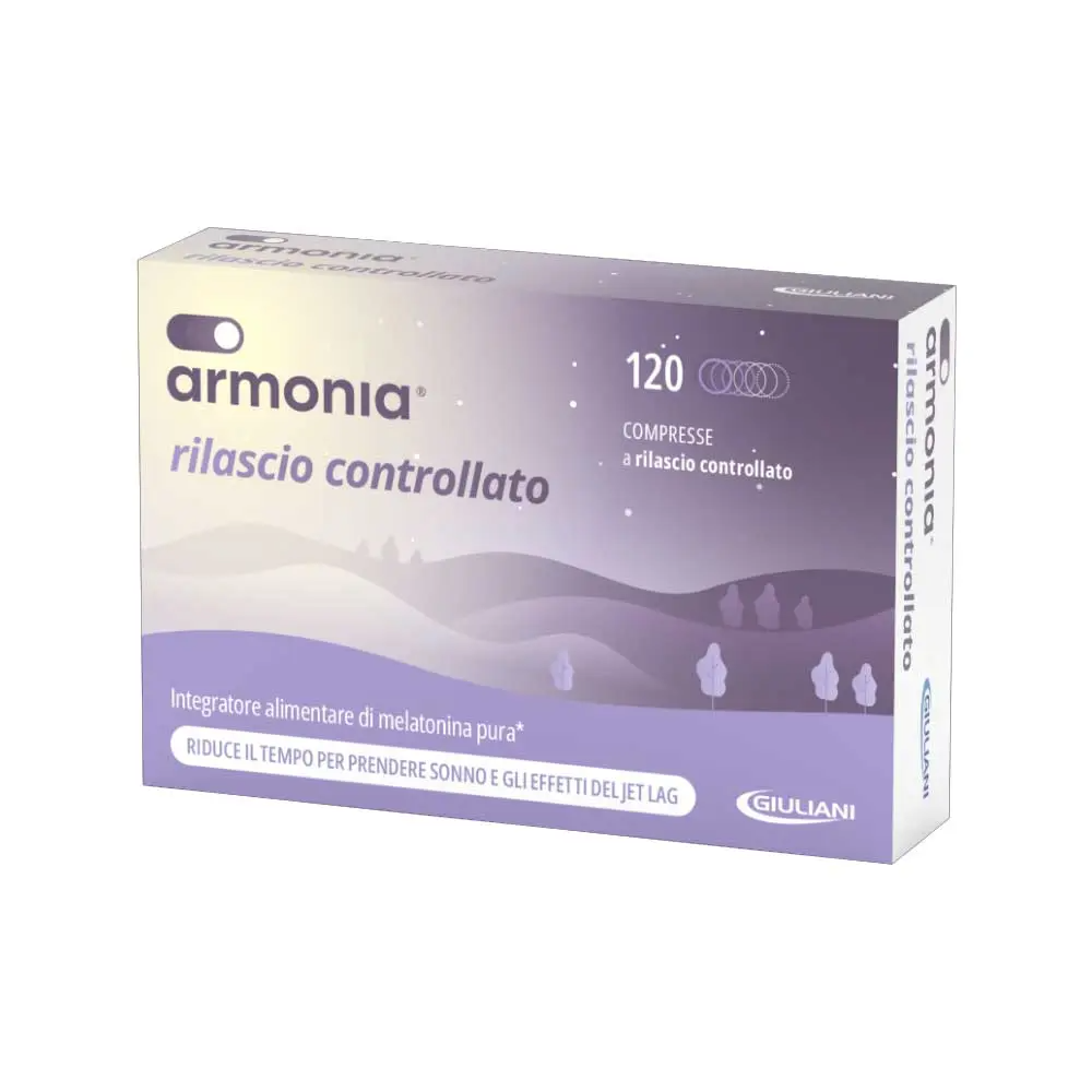 Nathura Armonia Retard - Rilascio Controllato Integratore Melatonina 1mg, 120 Compresse