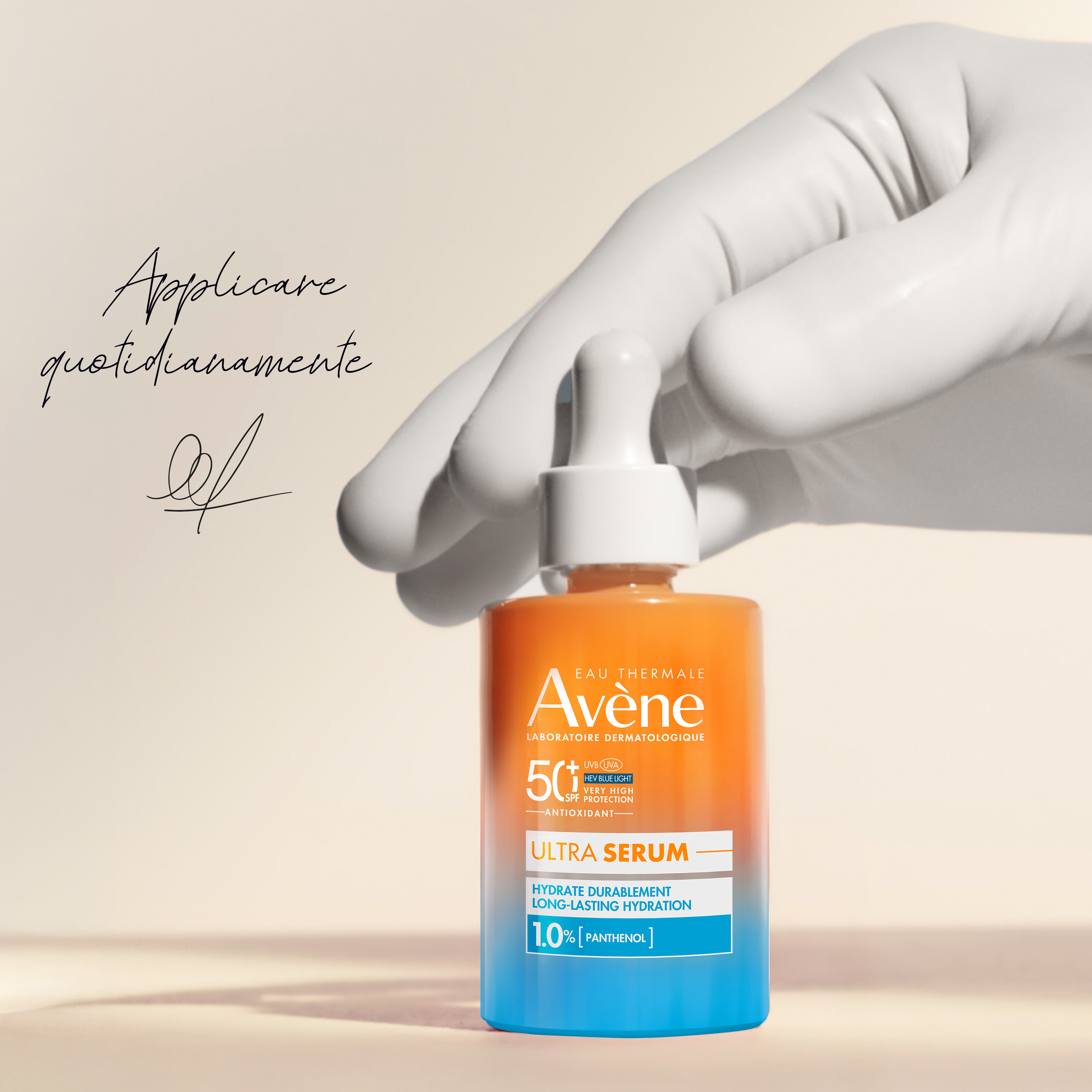 Avène Eau Thermale Ultra Siero SPF50+ Idratante - Protezione Solare Molto Alta Viso 30 ml