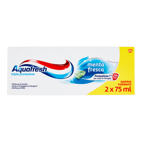 AQUAFRESH DENT TRIPLA PROTEZ 2X75M