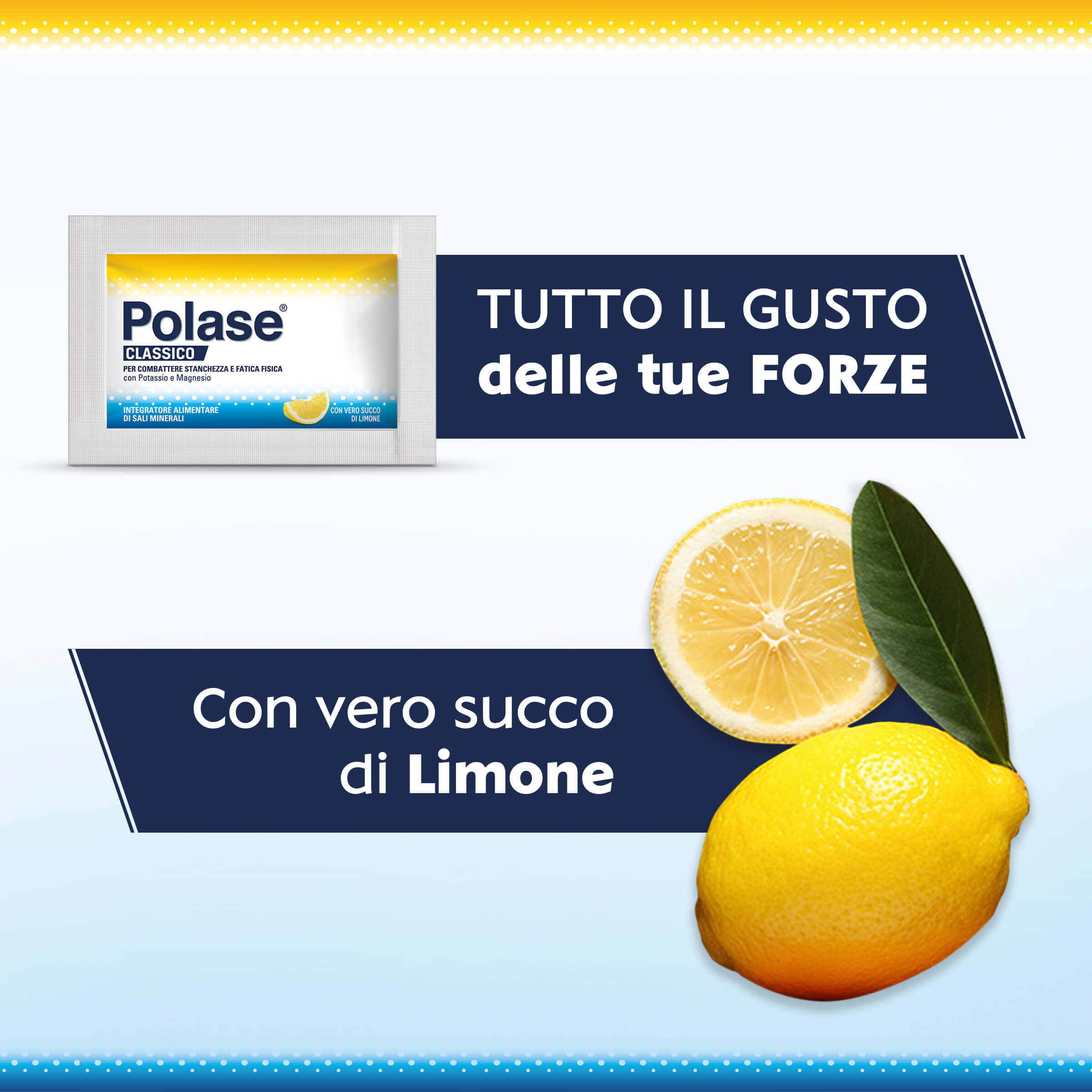 Polase Classico Integratore Alimentare Sali Minerali Organici Magnesio Potassio Gusto Limone 12 Bst