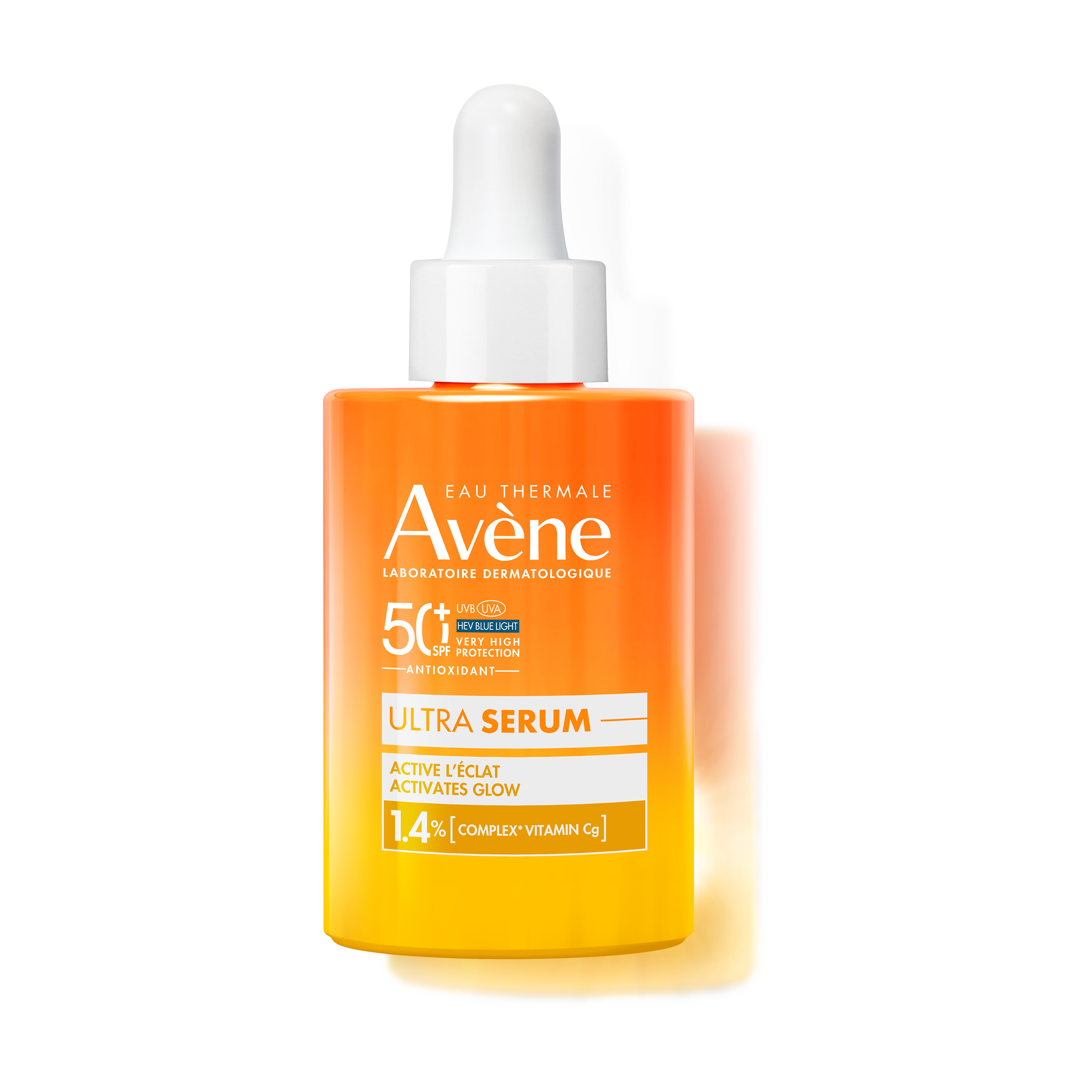 Avène - Eau Thermale Ultra Siero SPF50+ Attiva La Luminosità - Protezione Solare Molto Alta Viso 30 ml