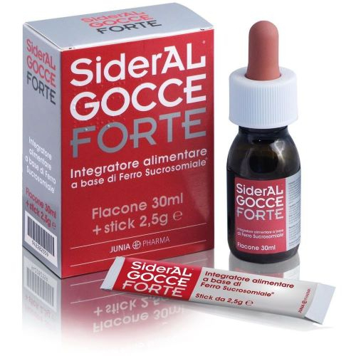 SiderAL Gocce Forte - Integratore di Ferro e Vitamine - 30 ml