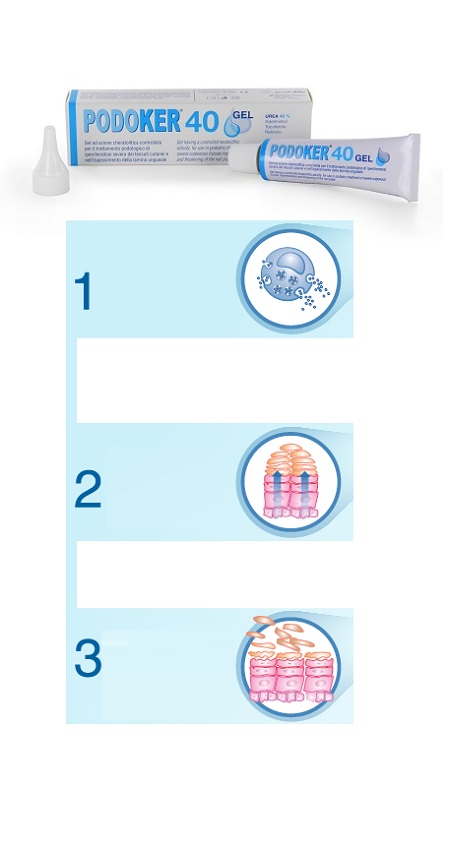 Podoker 40 Gel Trattamento Unghie Tubetto 30 ml