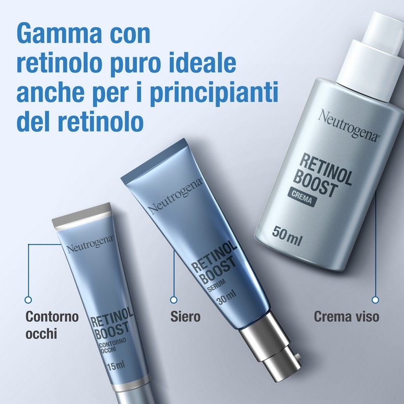 Neutrogena Retinol Boost Crema Contorno Occhi con Retinolo Puro e Acido Ialuronico - 15ml
