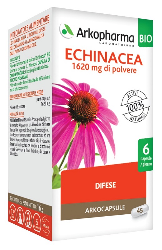 Arkocapsule Echinacea BIO Integratore Alimentare 45 capsule