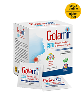 Golamir 2ACT Gola Infiammata 20 Compresse Orosolubili - DISPOSITIVO MEDICO Classe II a