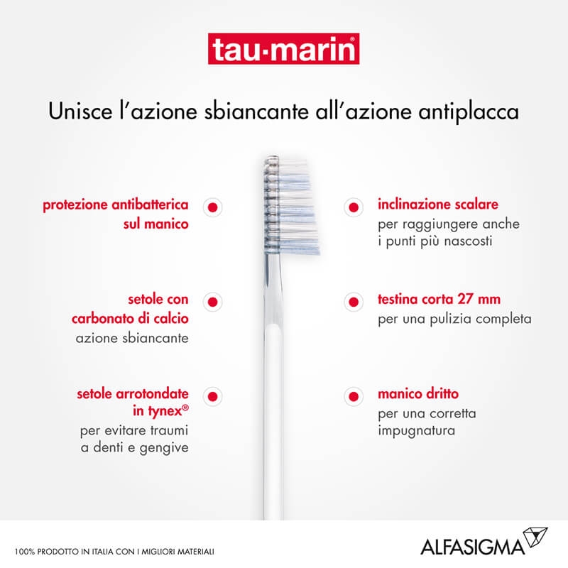 Tau-Marin Spazzolino Professional White Antimacchia