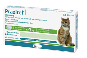 PRAZITEL GATTO*24CPR 230+20MG