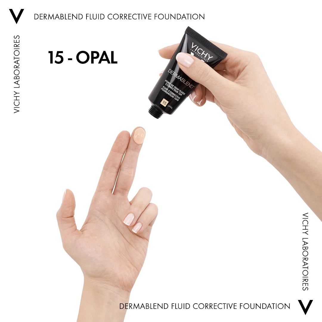 Vichy Dermablend Fondotinta Correttore Fluido 16h tonalità 15 - 30 ml correttore fino a 16 ore
