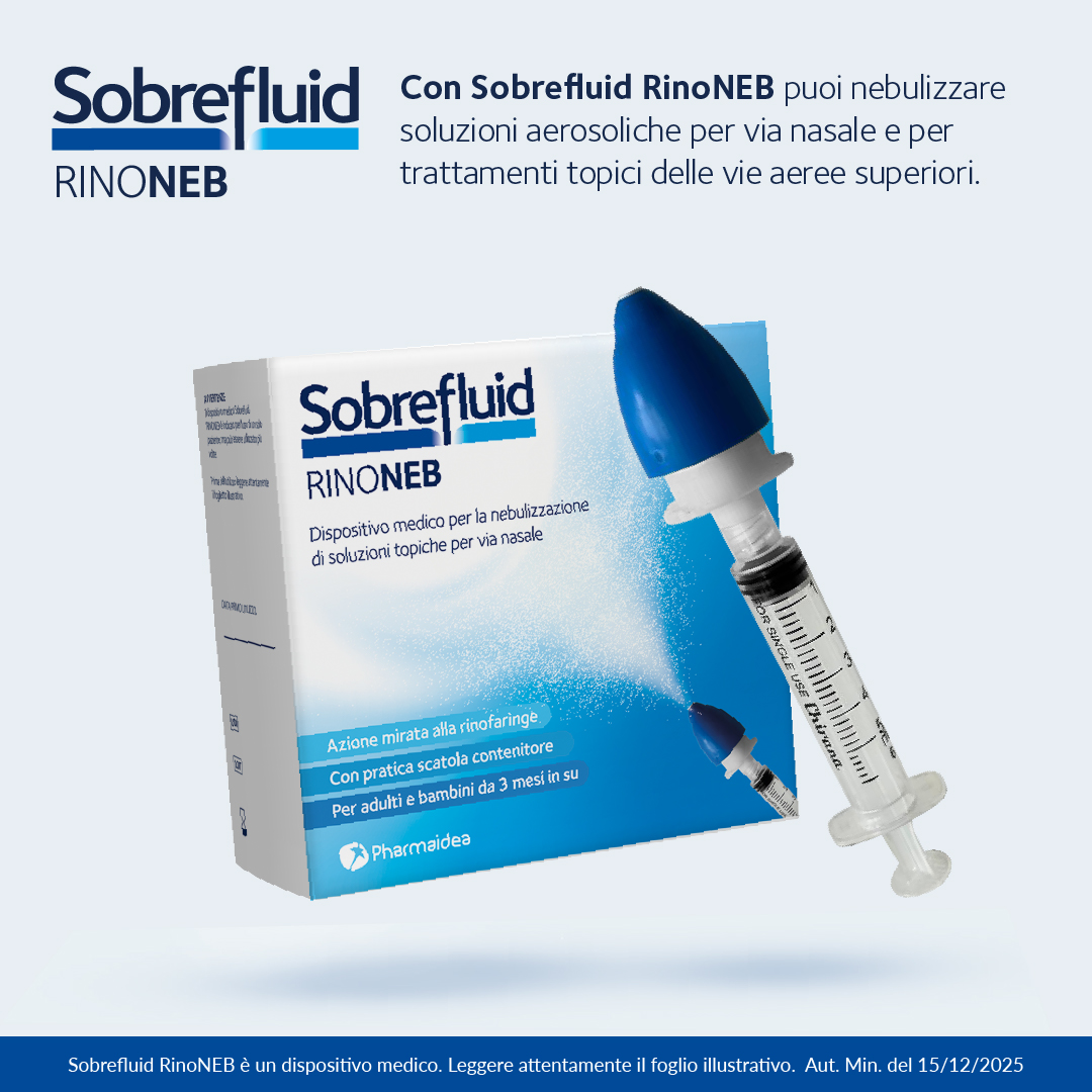 Sobrefluid RinoNeb - Dispositivo Medico Nebulizzatore Per Via Nasale