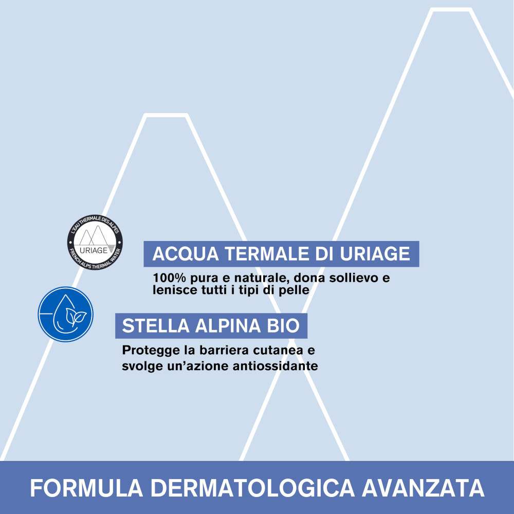 URIAGE Baby detergente corpo senza risciacquo per lenire, ammorbidire e proteggere la pelle delicata del bambino 1lt