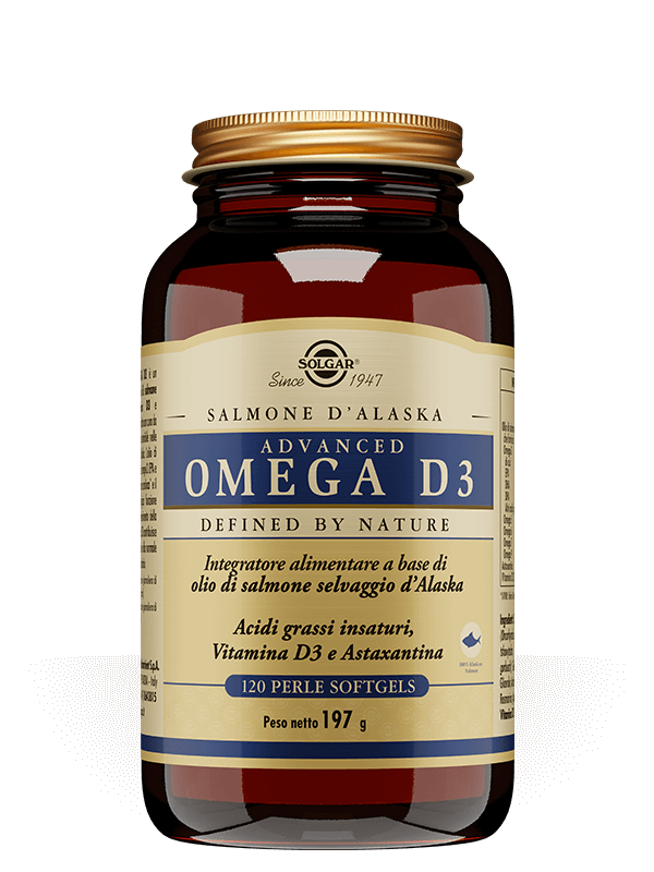 Solgar Advanced Omega D3 Integratore in 120 Perle Softgels