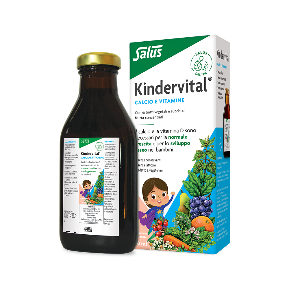 Salus - Kindervital Formula Classica - Integratore Con Calcio E Vitamine 250 ml