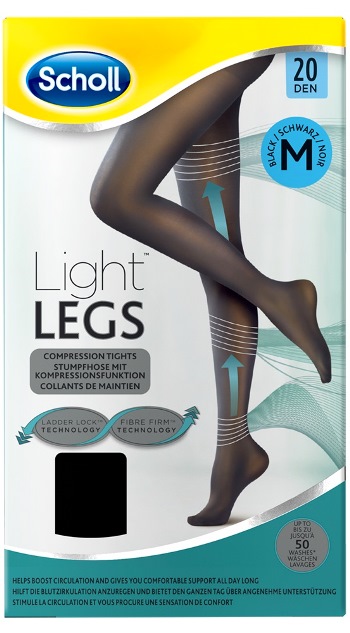 Dr.Scholl Light Legs Collant velati a compressione graduata 20 DEN TG. M colore nero