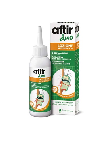 Aftir Duo Lozione Antipidocchi A Doppia Azione 100 ml