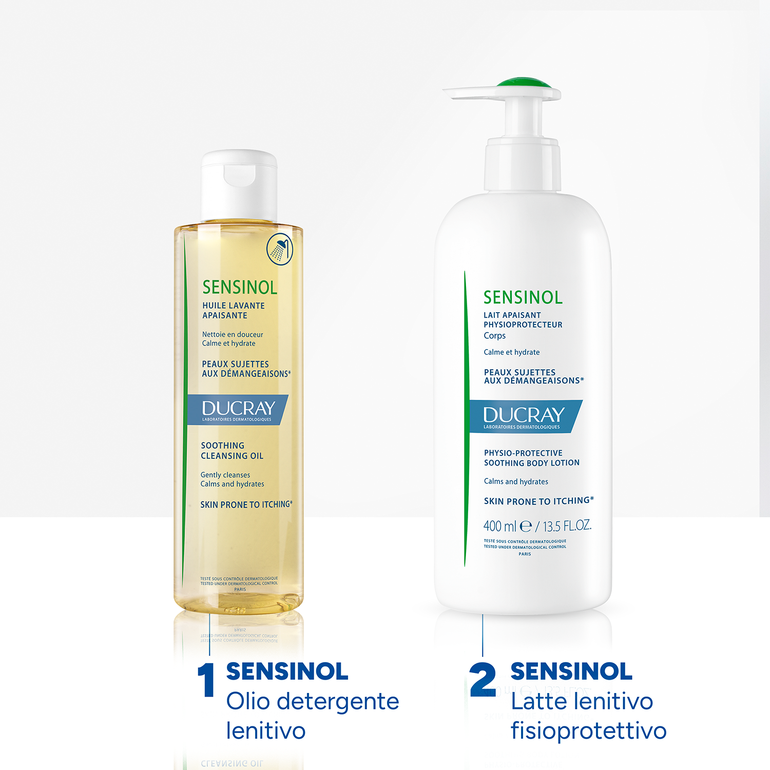 Ducray Sensinol - Olio Detergente Lenitivo Per Pelle Normale O Secca 400 ml