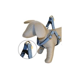 CROCI PETTORINA MYLORD SIMILPELLE REGOLABILE BLU 20MMx50/75CM (REF. C5080964)