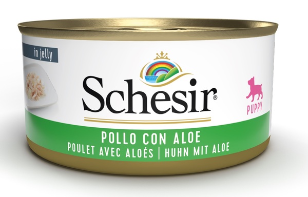 SCHESIR DOG PUP POLLO/ALOE150G