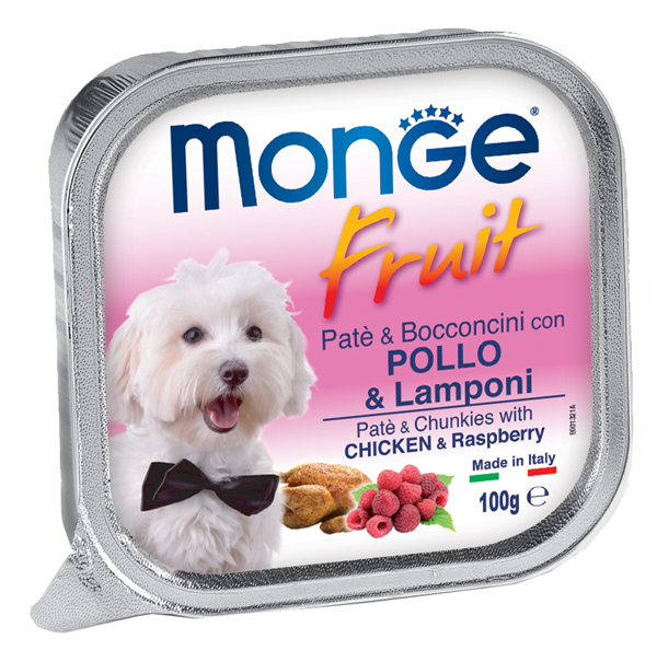 MONGE FRUIT CANE POLLO&LAMPONI