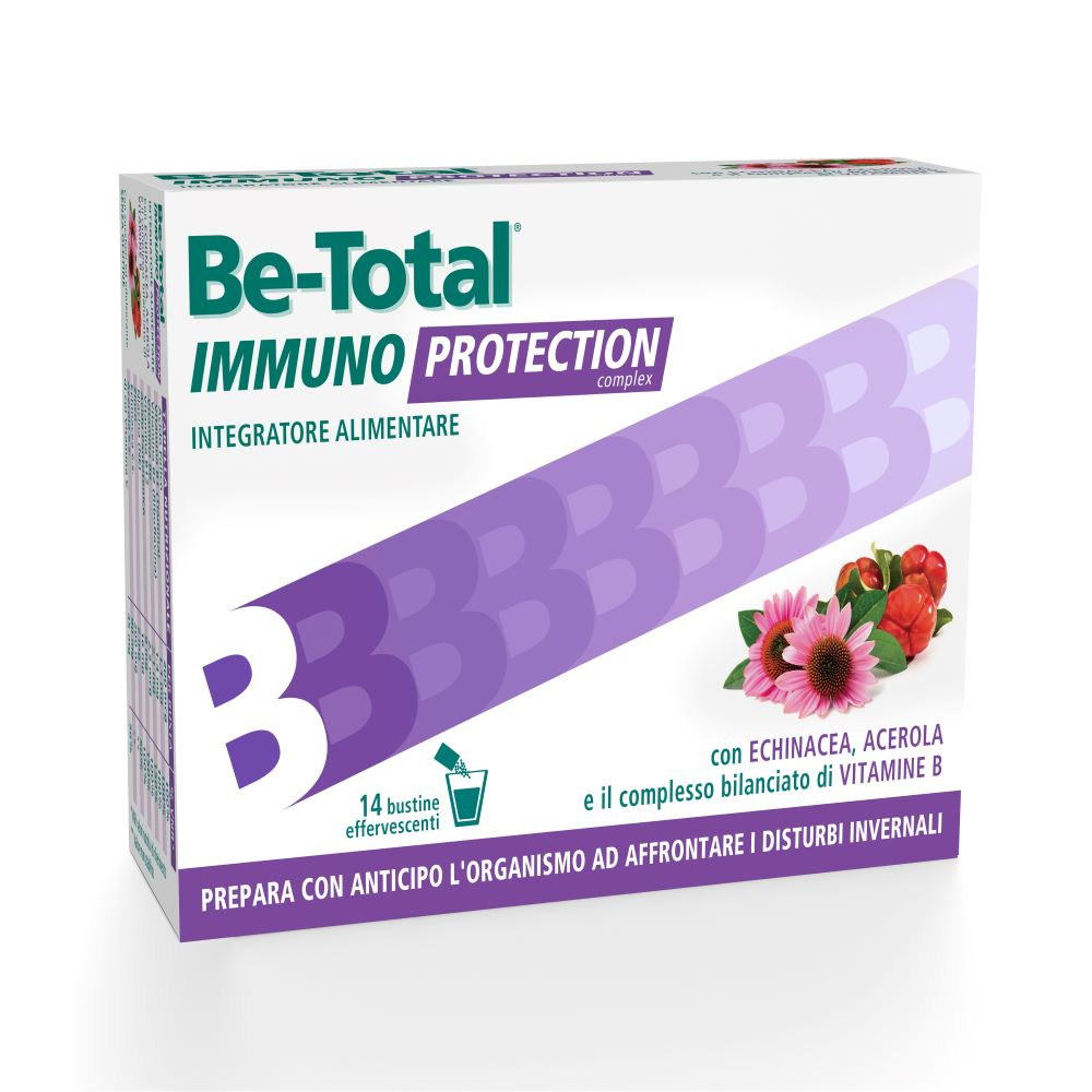 Be-Total Immuno Protection Integratore Alimentare Difese Immunitarie Vitamina B Zinco 14 Bustine