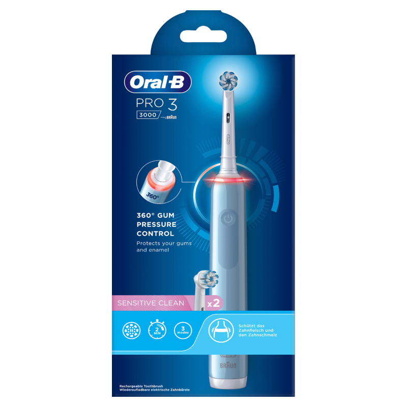 ORALB PRO3 BLUE SENSITIVE