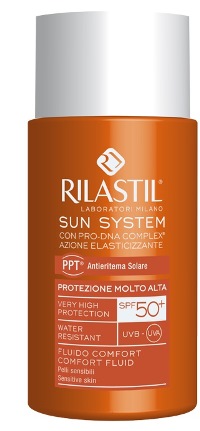Rilastil Sun System Fluido Comfort Solare SPF 50+ Protezione Viso 50 ml