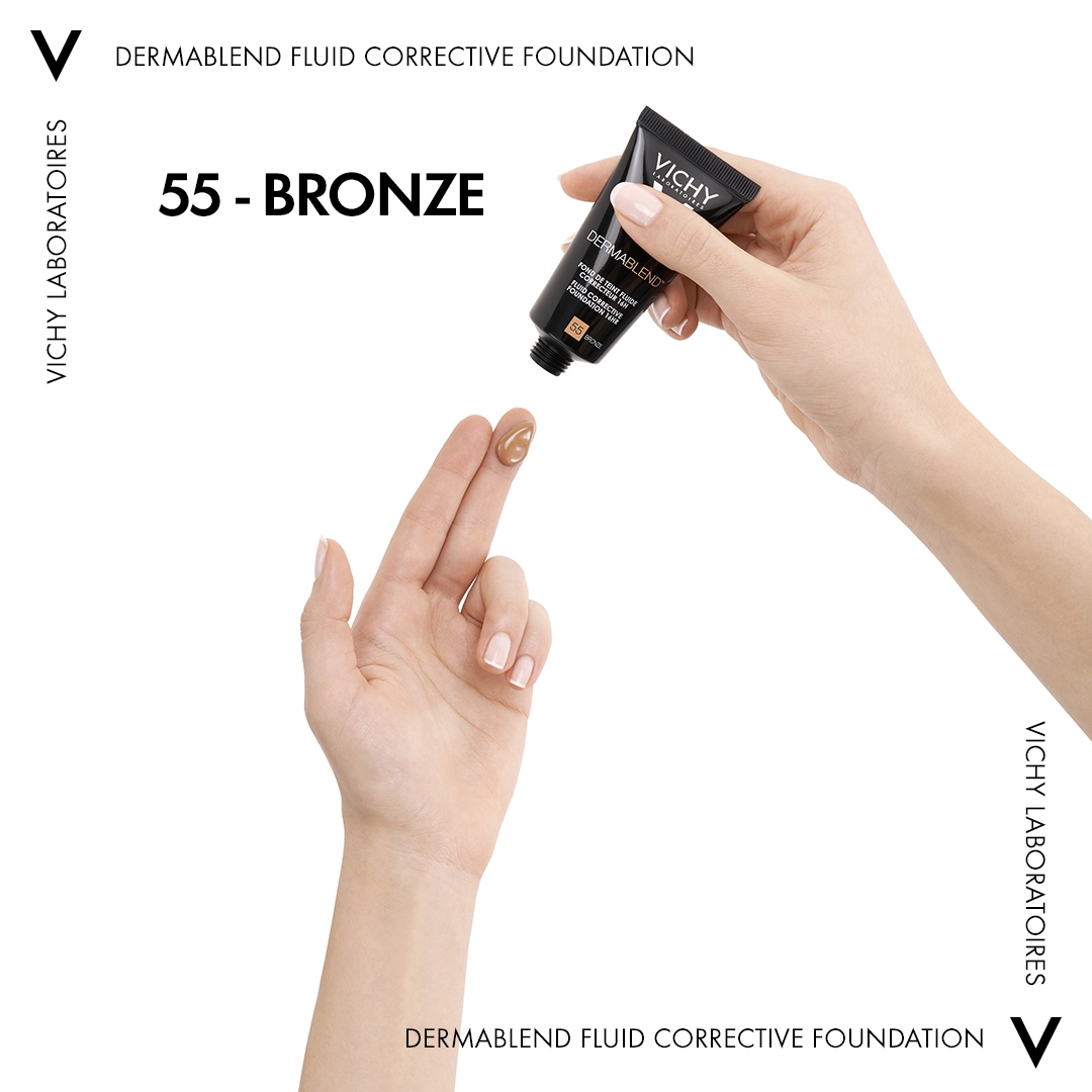 Vichy Dermablend Fondotinta Correttore Fluido 16h tonalità 55 - 30 ml correttore fino a 16 ore