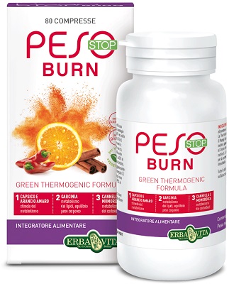 Erba Vita Peso Stop Burn Integratore Del Peso Corporeo 80 Compresse
