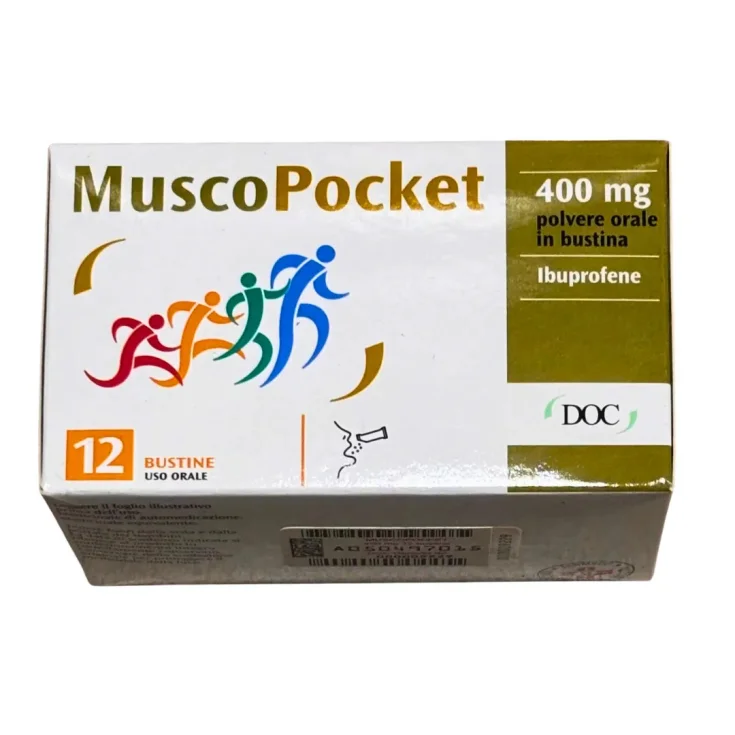 MUSCOPOCKET*OS 12BUST 400MG