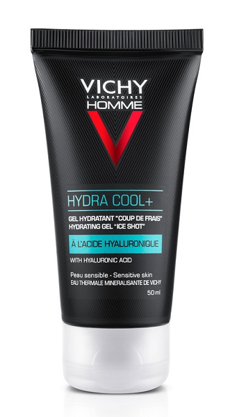 Vichy Homme Crema Viso Giorno - Trattamento crema gel defaticante con acido ialuronico 50 ml