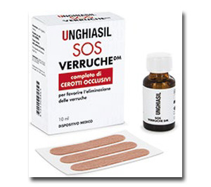 Unghiasil SOS Verruche con Cerotti Occlusivi 10 ml