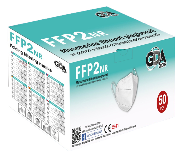 AYC101 MASCHERINA  FFP2 BIANCA 50PEZZI