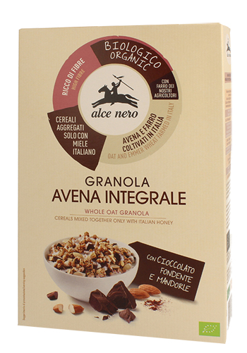 ALCE NERO GRANOLA AVENA INTEGR CIOC/MAND