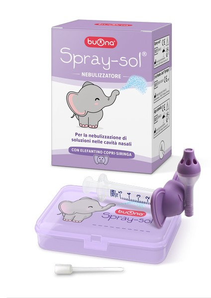 Buona Spray-Sol Kit Nebulizzazione Di Soluzioni Nelle Cavità Nasali Bambini
