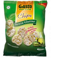 Giusto Senza Glutine Chips con Olio Di Oliva Snack Salato 30 g